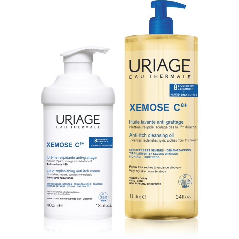 Uriage Xemose C8+ Comfort Set sada pre veľmi suchú citlivú a atopickú pokožku