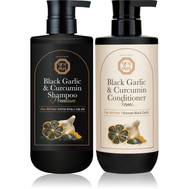 DAENG GI MEO RI Black Garlic & Curcumin Hair Care sada