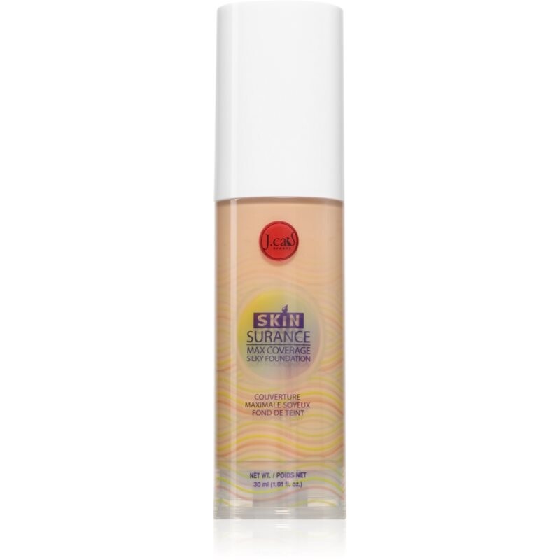J.Cat Beauty Skinsurance dlhotrvajúci tekutý make-up odtieň 109 Soft Taupe 30 ml