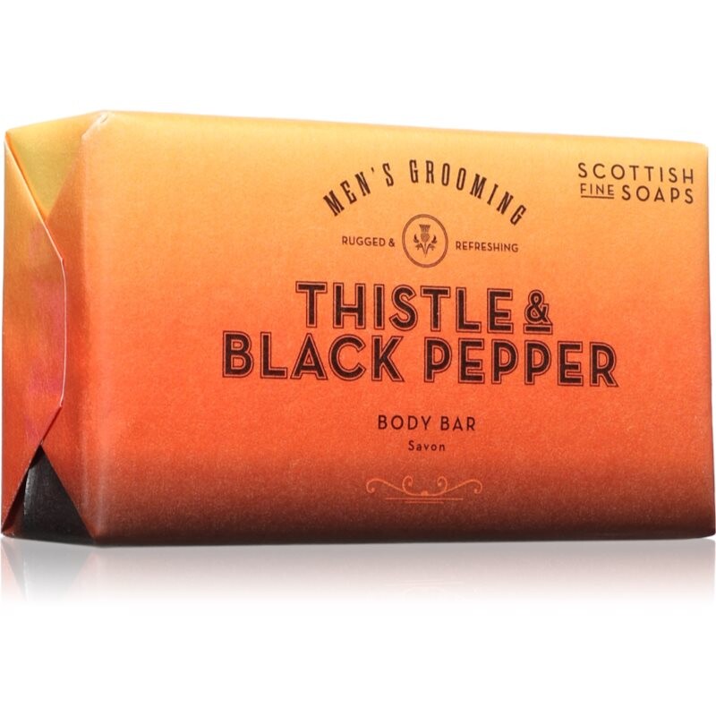 Scottish Fine Soaps Thistle & Black Pepper tuhé mydlo 220 g