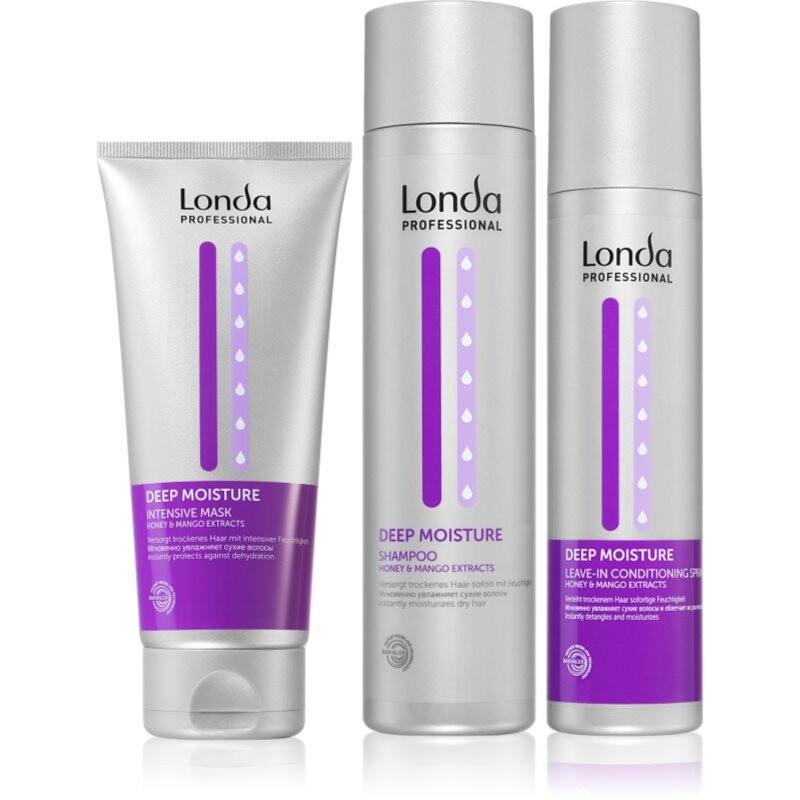 Londa Professional Deep Moisture Set sada pre suché vlasy 3 ks