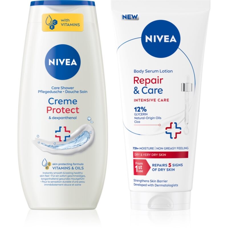 NIVEA Creme Protect sada pre suchú pokožku