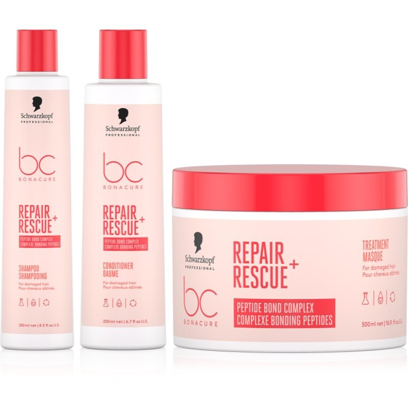 Schwarzkopf Professional BC Bonacure Repair Rescue+ sada pre poškodené vlasy