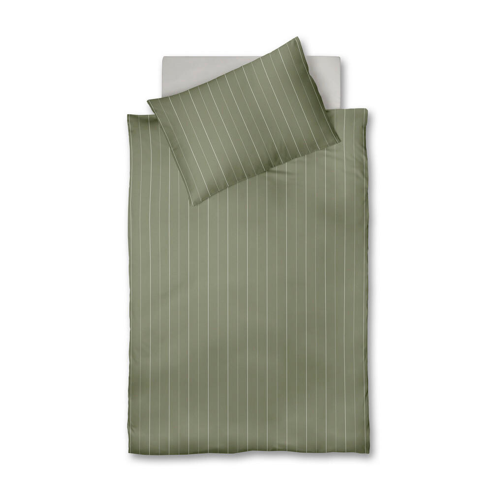 Fleuresse POSTEĽNÁ BIELIZEŇ, flanel, šalviovozelená, 140/200 cm