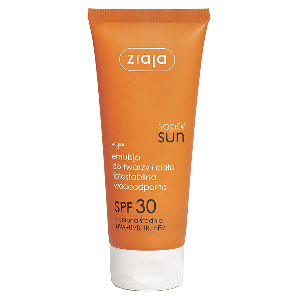 ZIAJA Sun Emulzia na opaľovanie na tvár a telo SPF 30 100 ml
