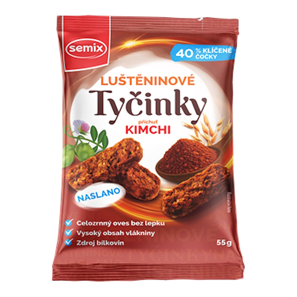 SEMIX Strukovinové tyčinky kimchi bez lepku 55 g