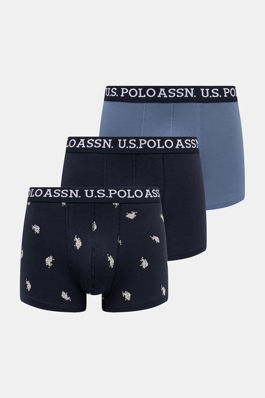 U.S. Polo Assn. priliehavé boxerky pánske s bavlnou 3-pak