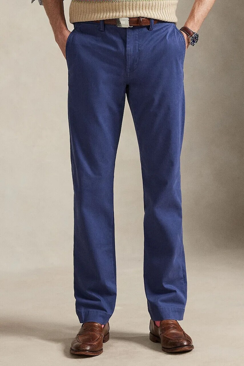 Polo Ralph Lauren nohavice straight pánske s bavlnou