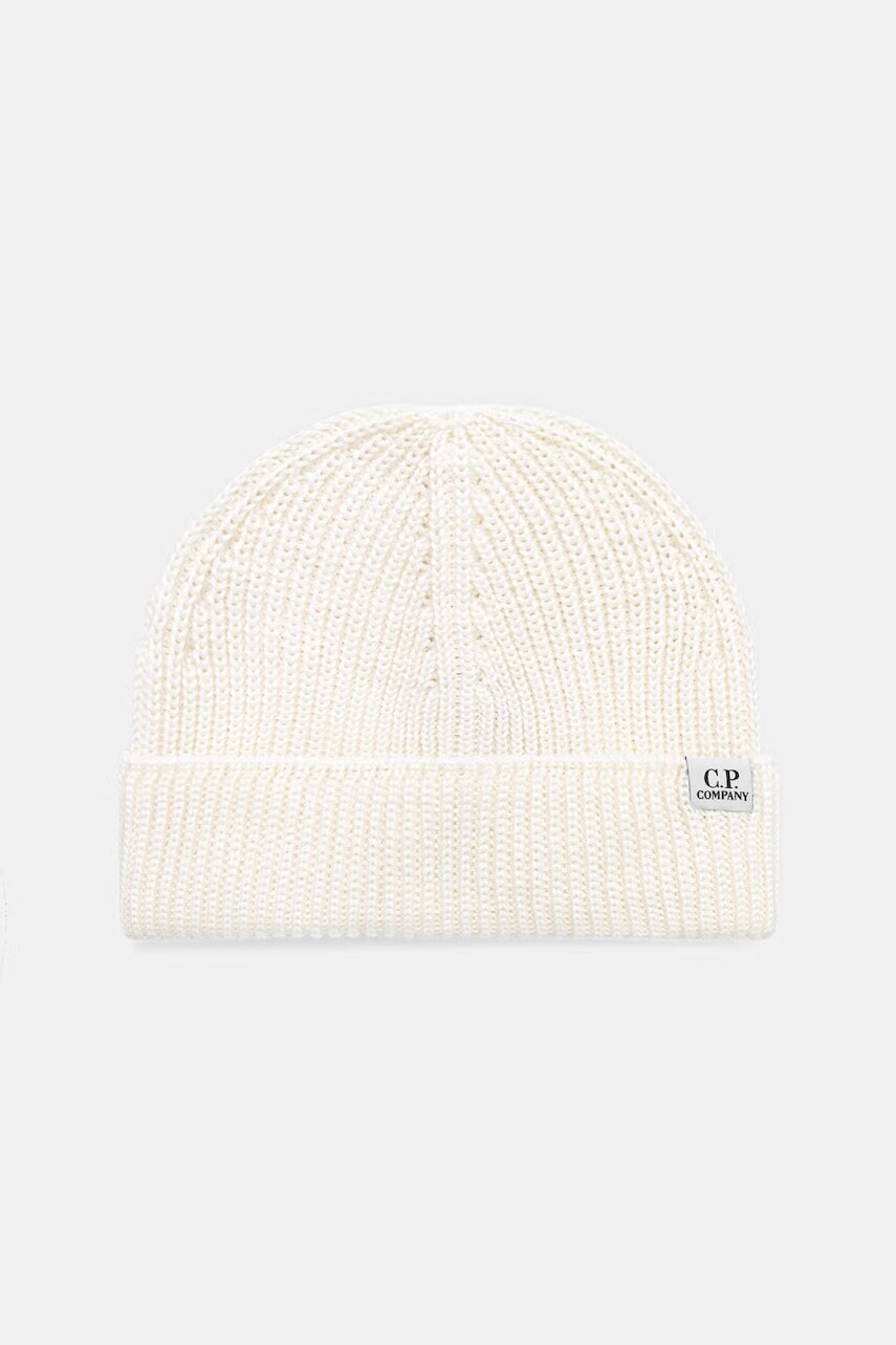 C.P. Company čiapka beanie z meríno vlny