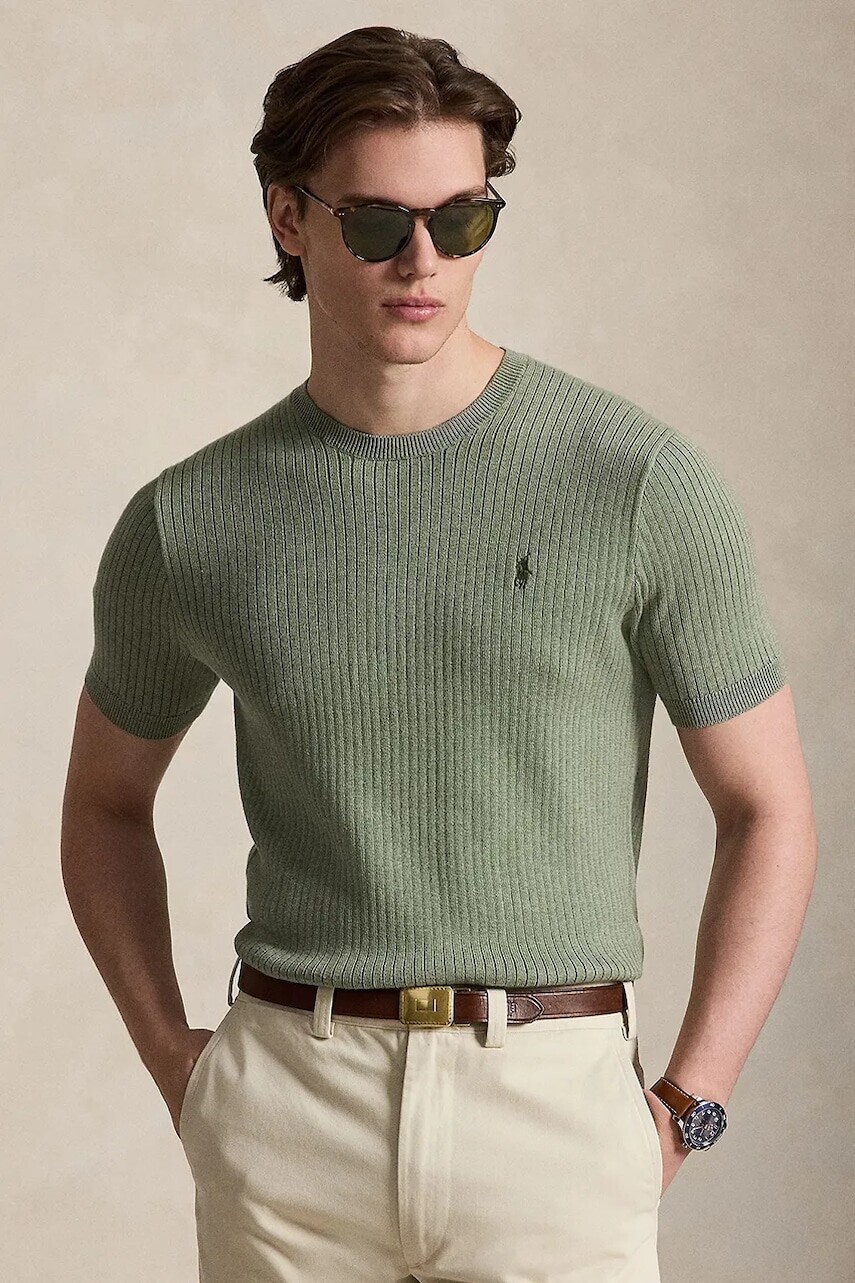 Polo Ralph Lauren sveter s krátkym rukávom pánsky bavlnený