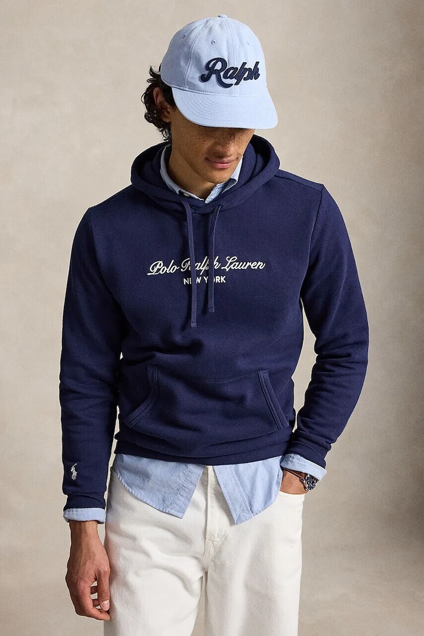Polo Ralph Lauren mikina s kapucňou pánska s bavlnou