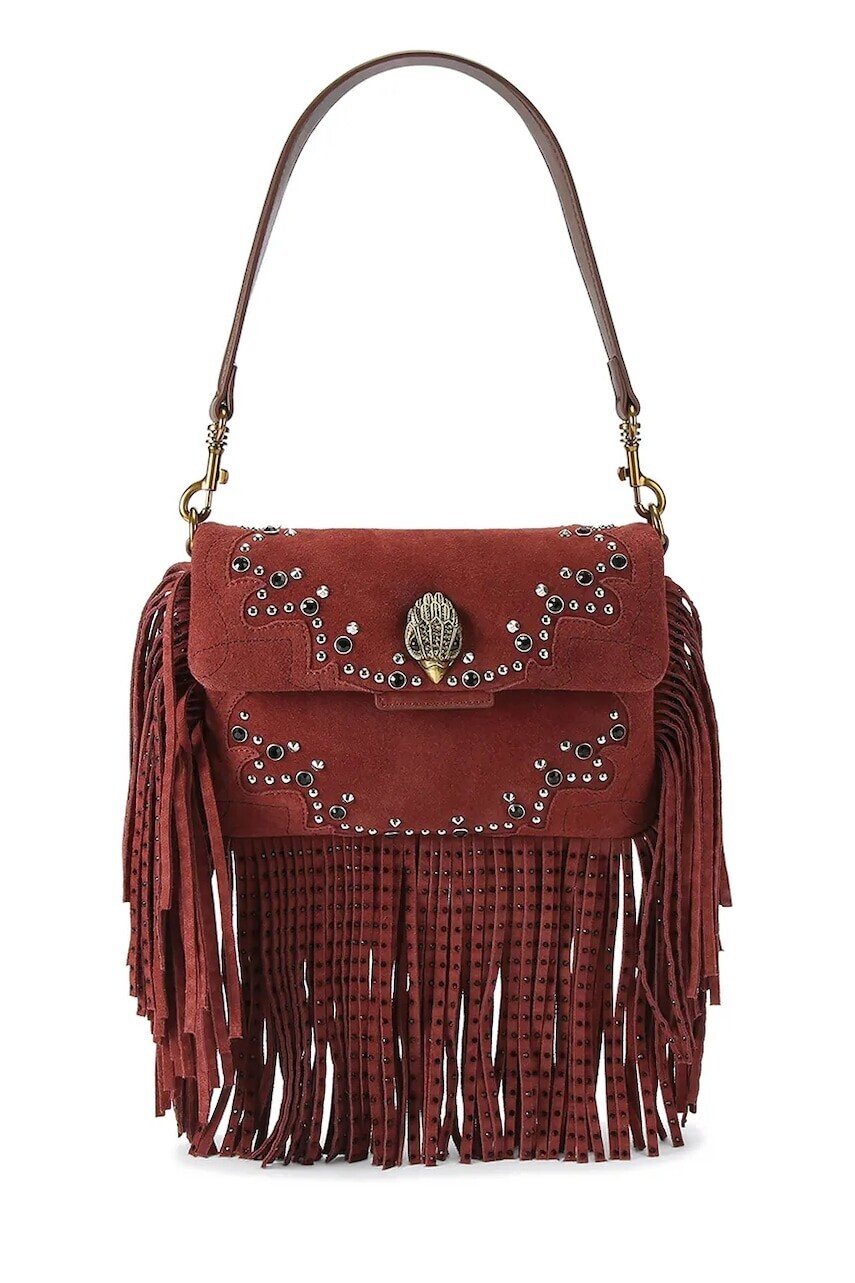 Kurt Geiger London crossbody kabelka dámska semišová OXFORD