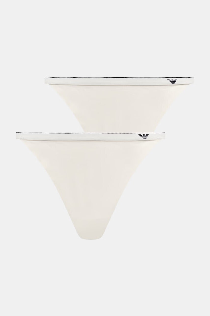 Emporio Armani Underwear tangá dámske bavlnené s elastanom 2-pak
