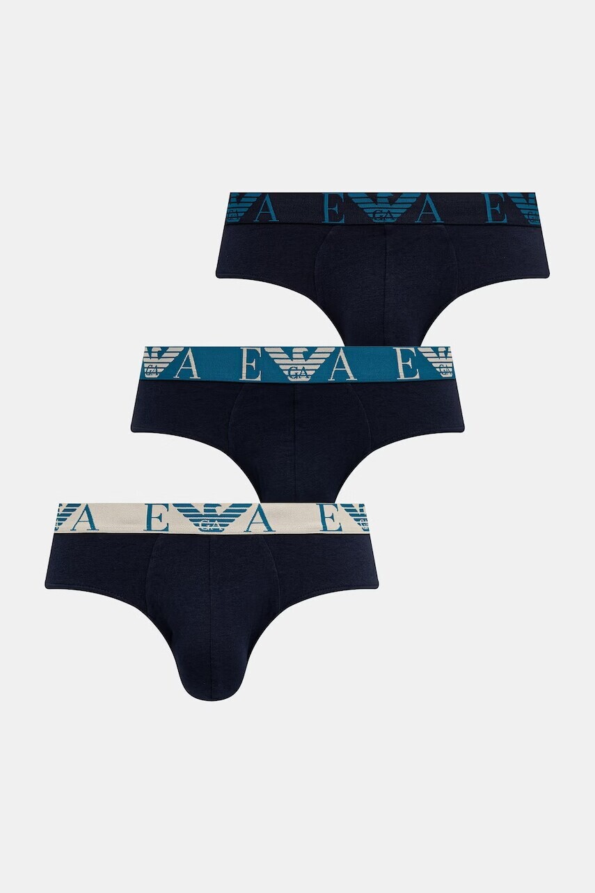 Emporio Armani Underwear slipy pánske bavlnené s elastanom 3-pak