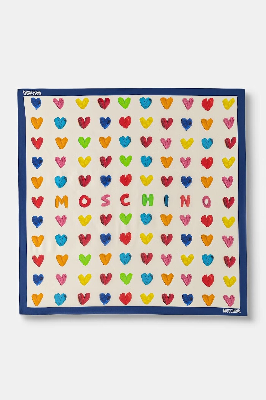 Moschino látková šatka dámska hodvábna