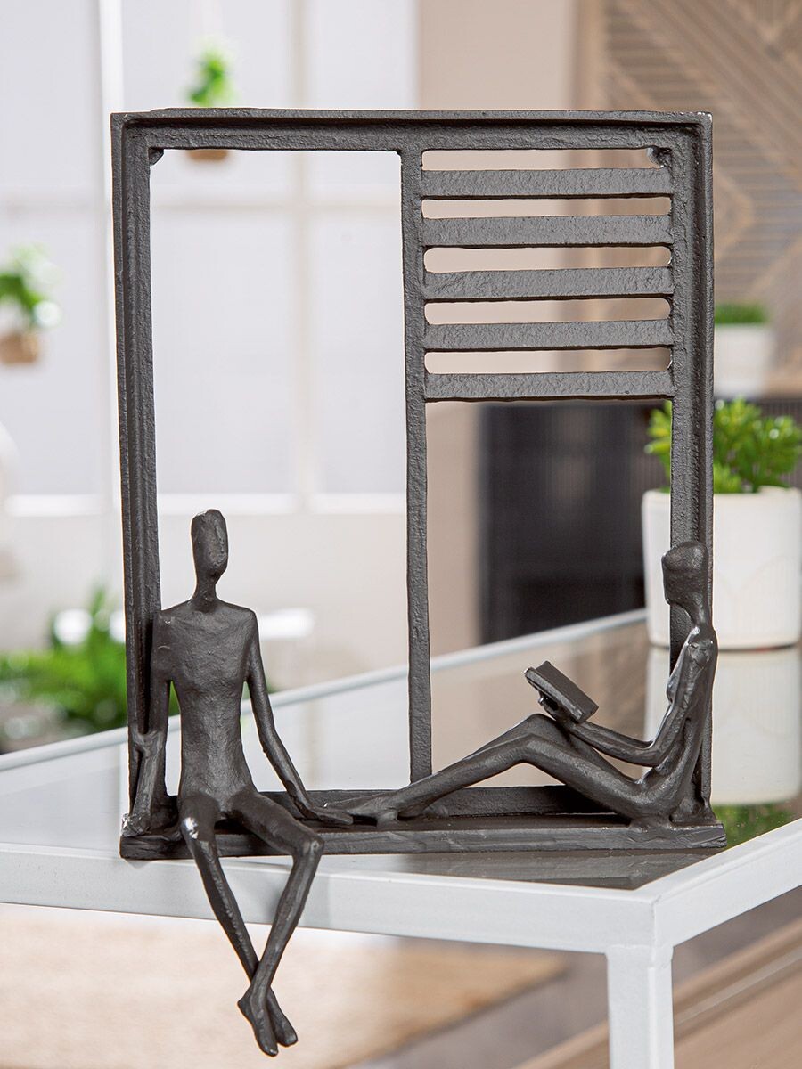 Železný nástenný reliéf „Time out“, 25 cm