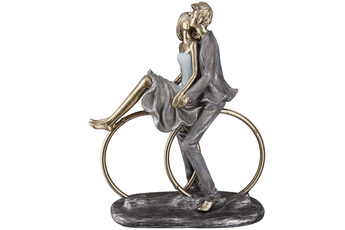 Socha páru na prsteňoch „Paar auf Ringen“, 25 cm