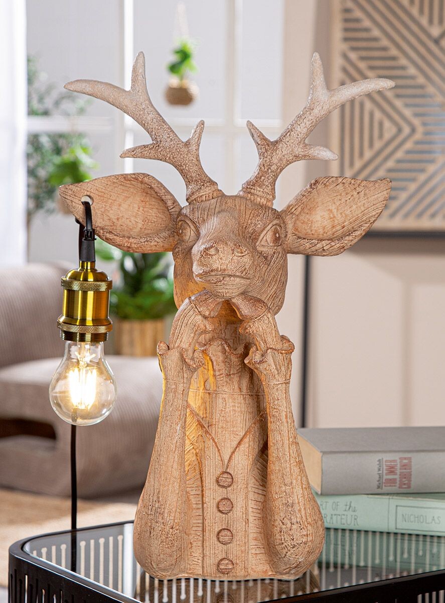 Stolná lampa Jelen Lady deer, 46 cm