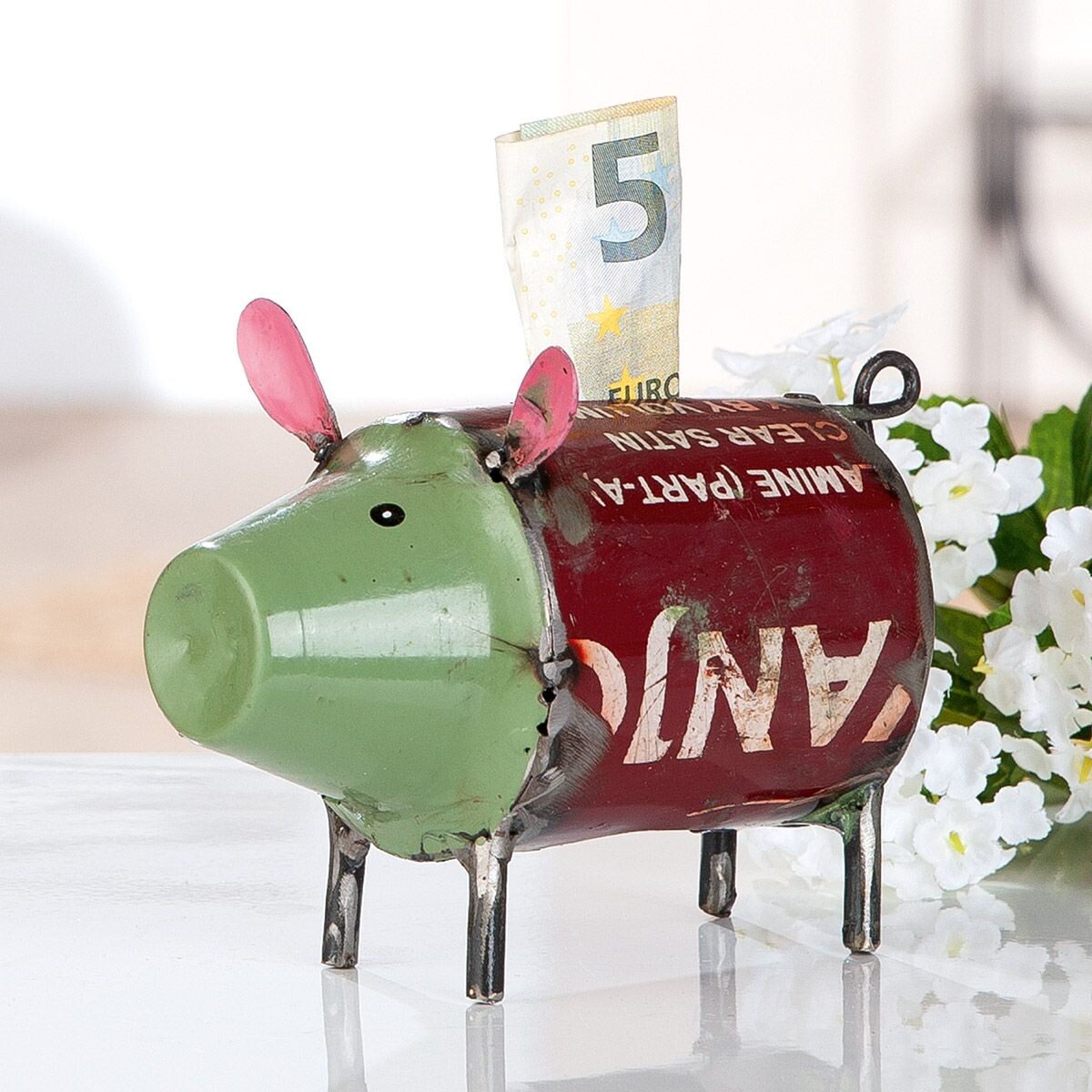 Prasiatko ako pokladnička s nápisom „Oink“, 10 cm