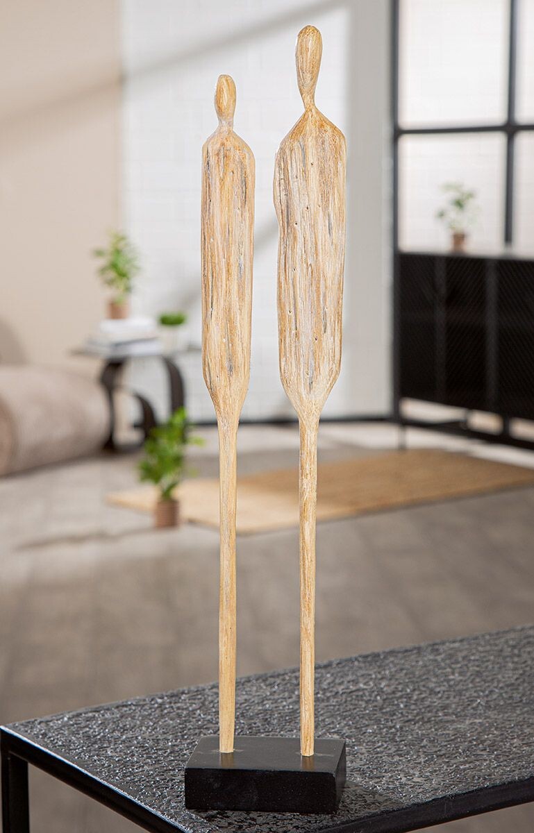 Drevená dekorácia postavičky Two, 46 cm