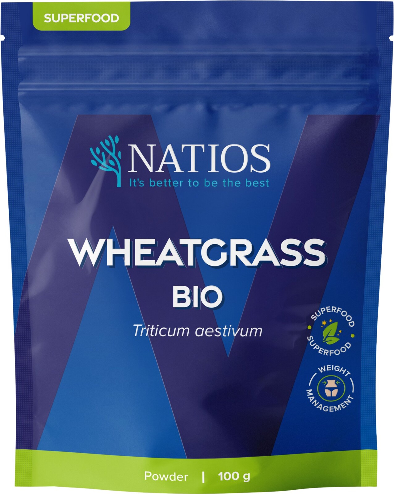 NATIOS Mladá pšenica BIO prášok 100 g