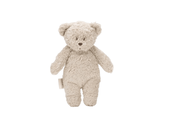 MOONIE Medvedík plyšový Sensory Organic Sand 19 cm