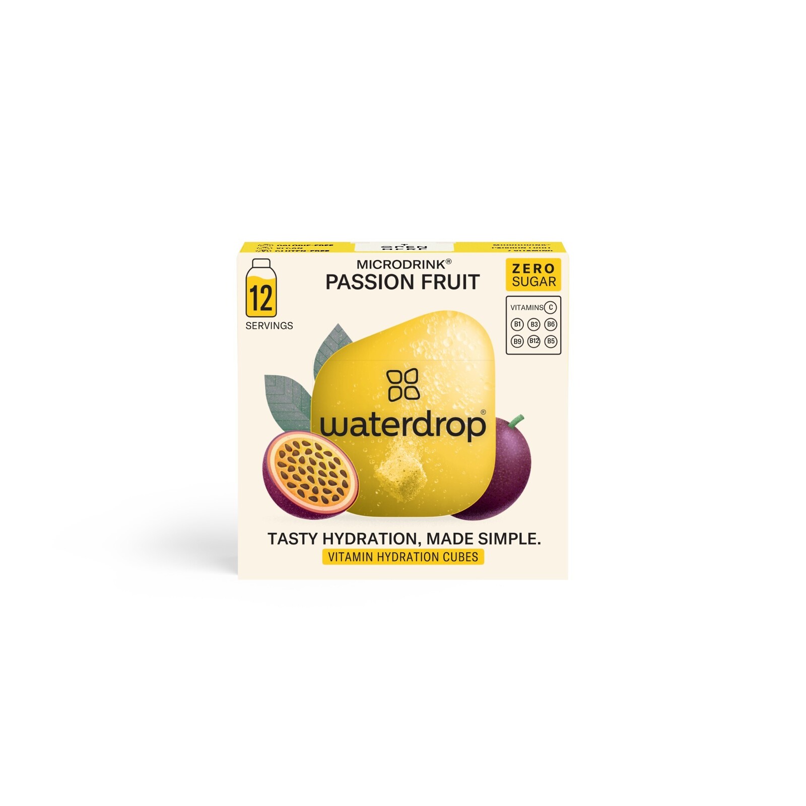 Waterdrop Microdrink – Šumivá kocka Passion Fruit 12 kusov