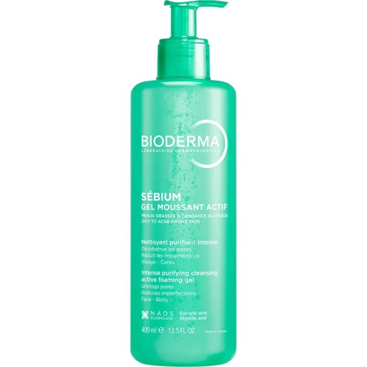 Bioderma Čistiaci pleťový gél Intense Purifying Cleansing Active Foaming Gél 400 ml