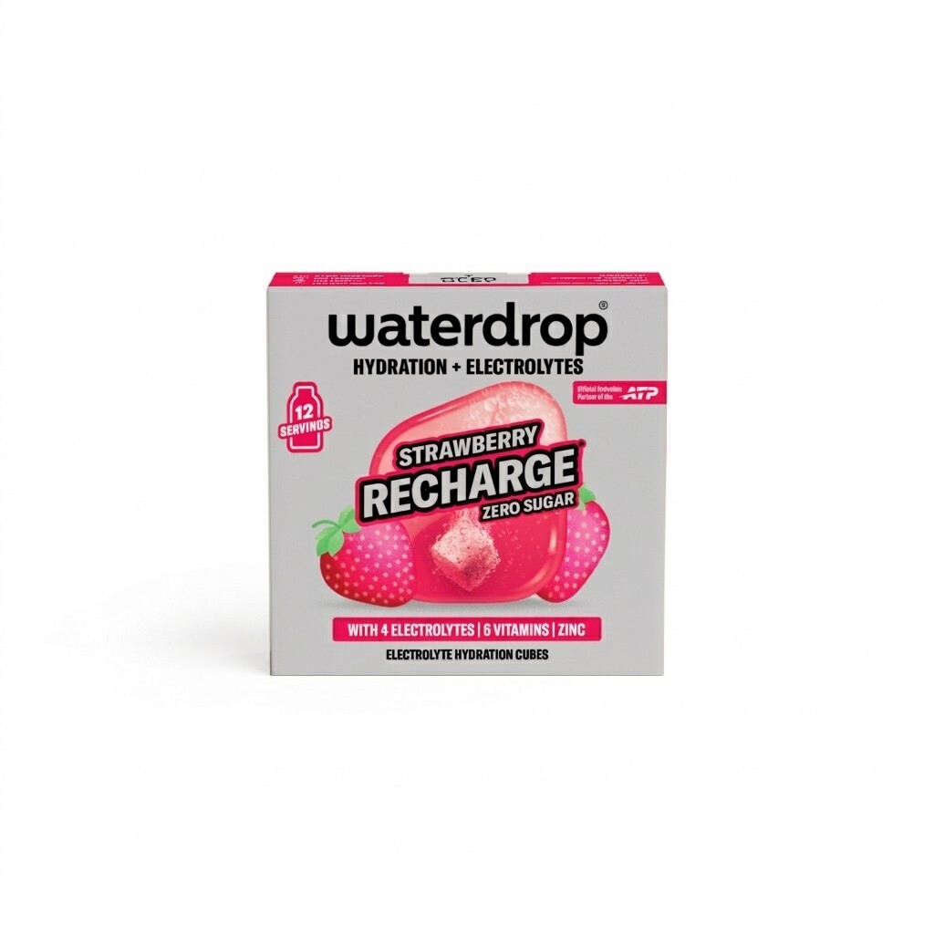 Waterdrop Microlyte - Šumivá kocka Strawberry Recharge 12 kusov
