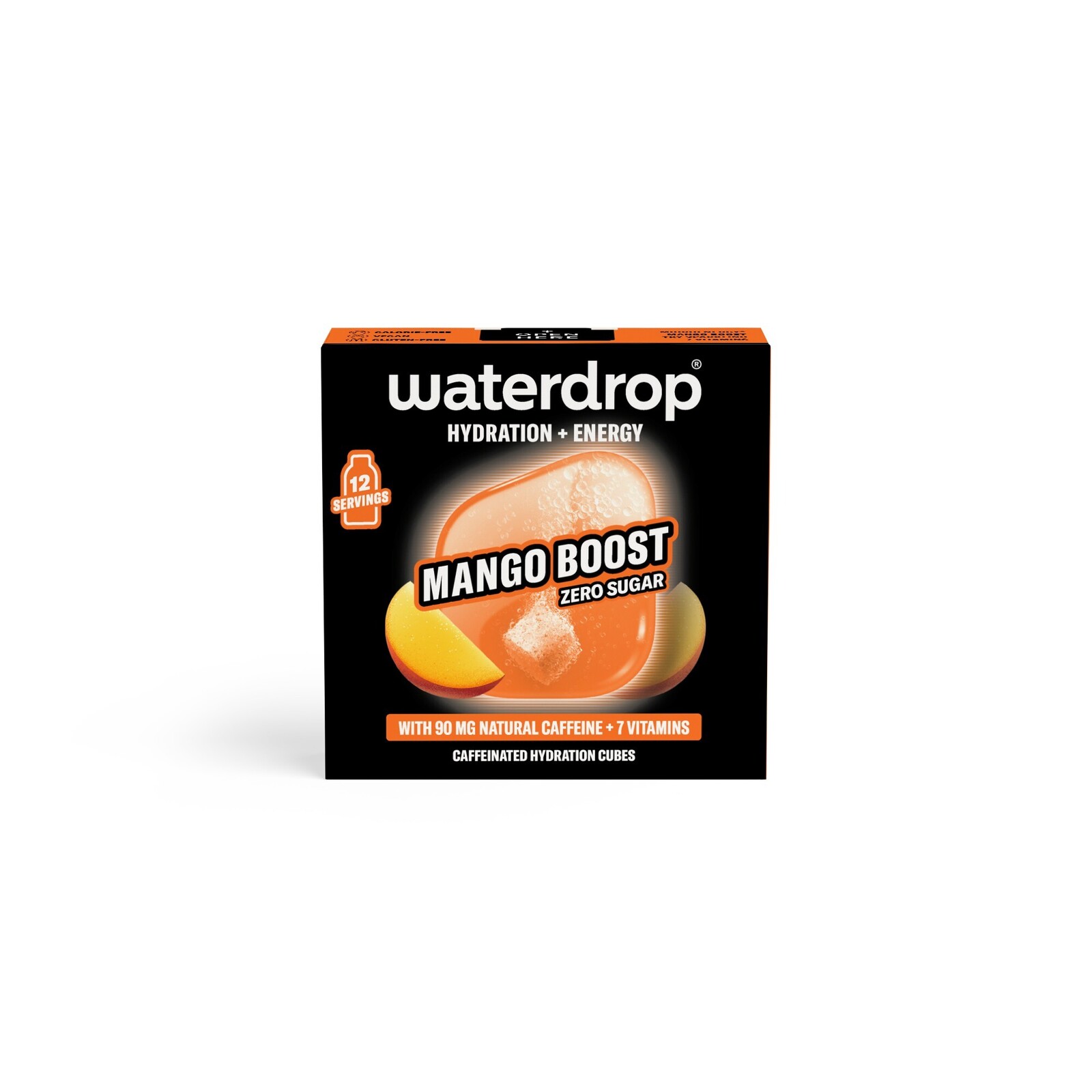 Waterdrop Microenergy – Šumivá kocka Mango boost 12 kusov