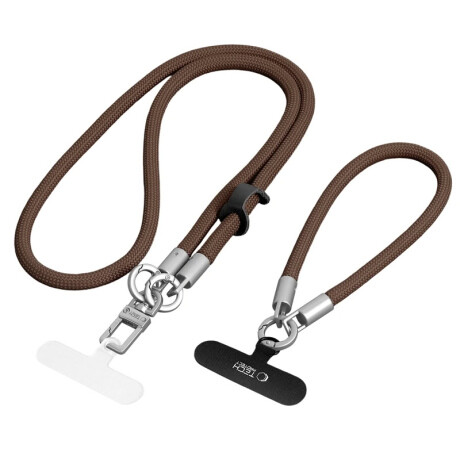 Tech-Protect C10S Crossbody Strap šnúrka na mobil, hnedá