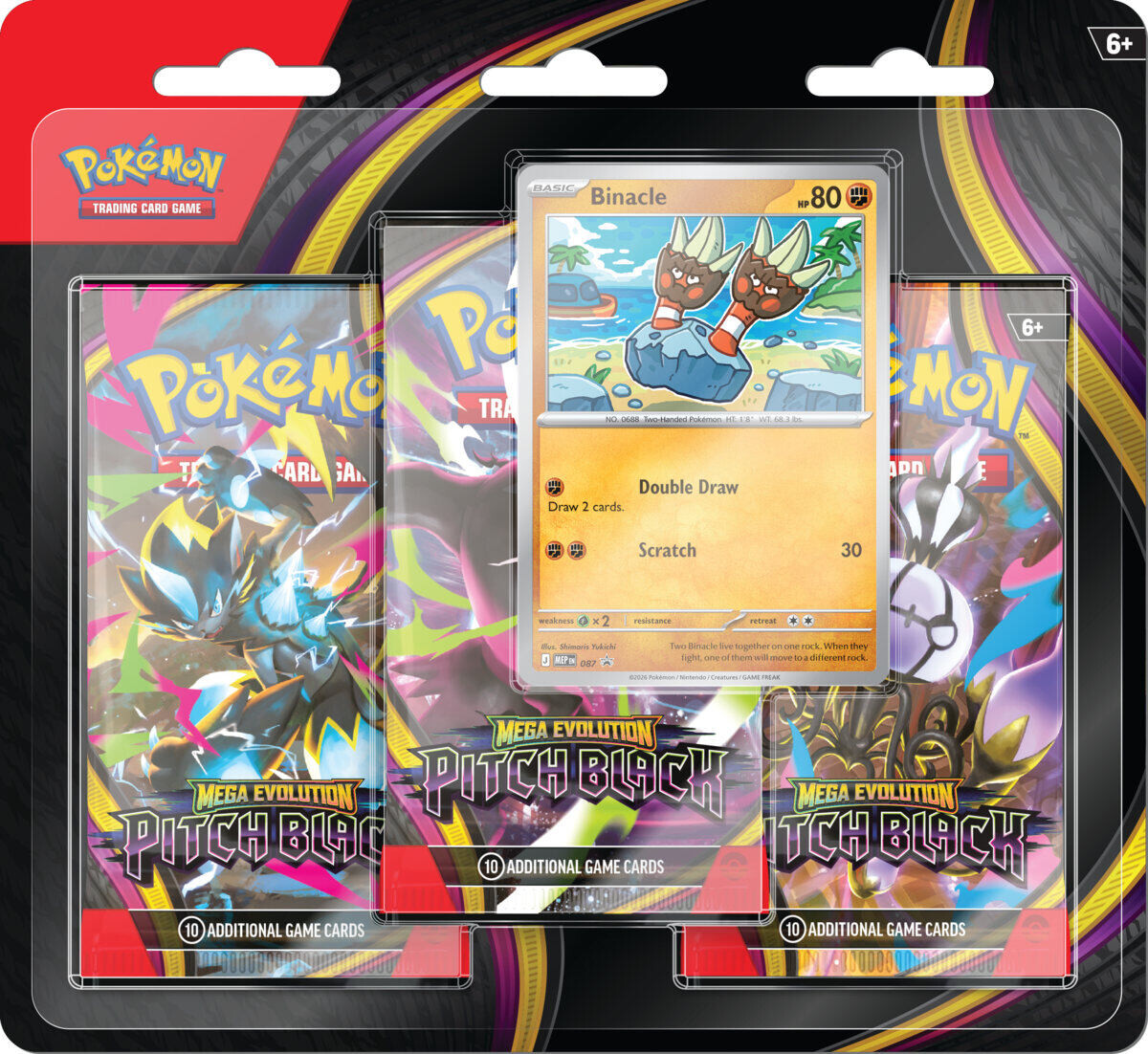Pokémon TCG: ME05 Pitch Black - 3 Blister Booster