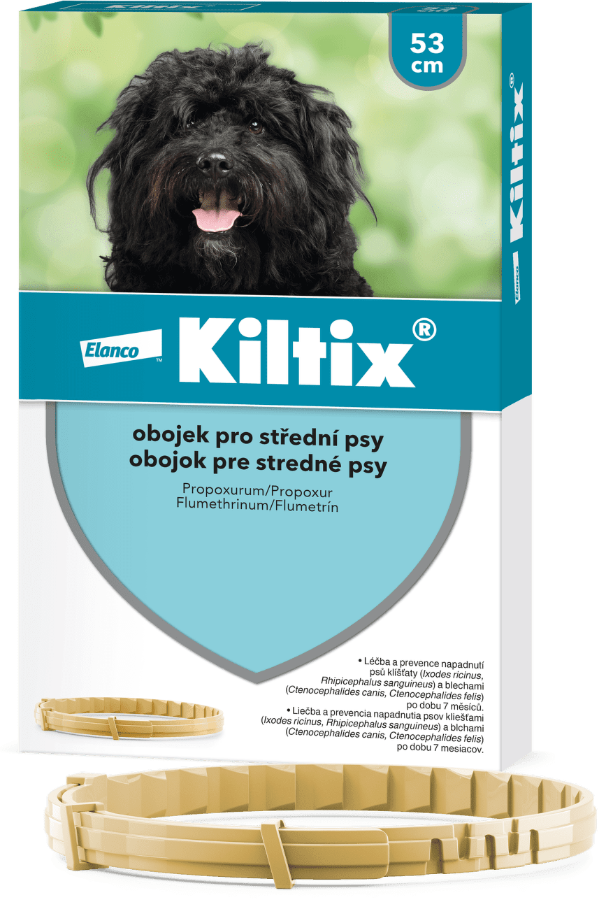 Kiltix antiparazitný obojok, 53 cm