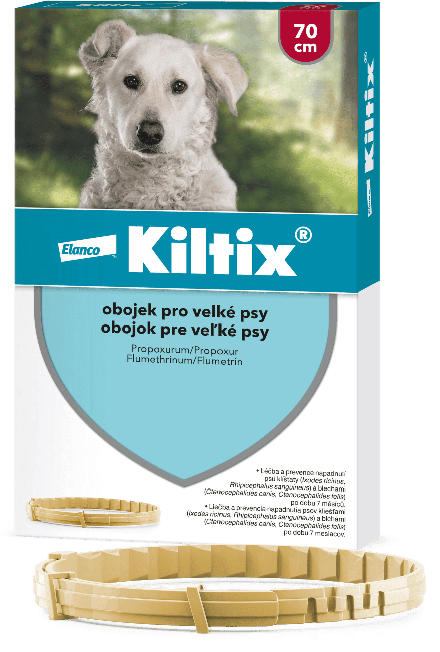 Kiltix antiparazitný obojok, 70 cm