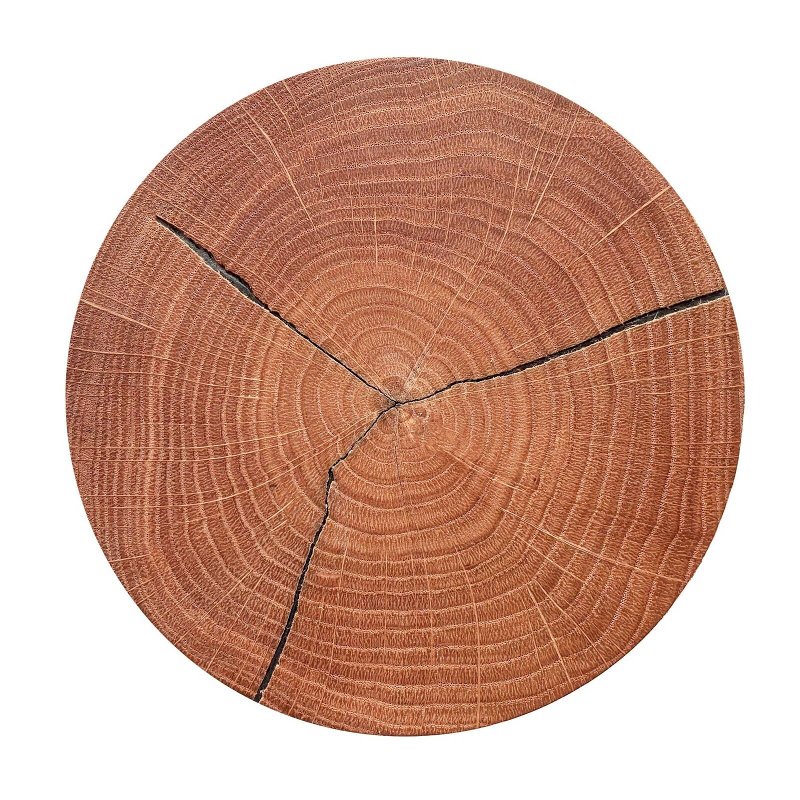 LED nástenné svetlo Havana M, drevená doska/kov, Ø 34 cm, IP44