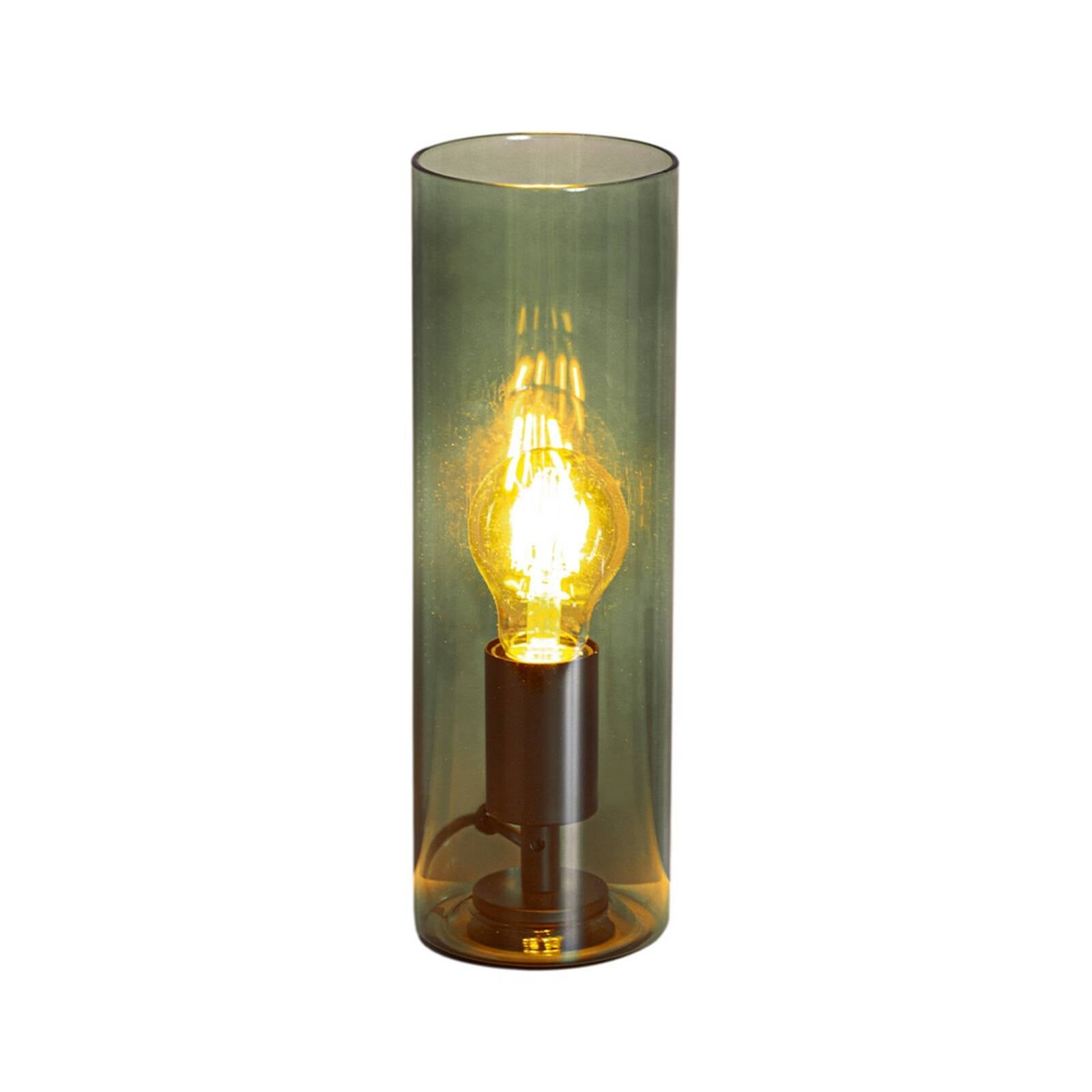 Stolová lampa By Rydéns Flake, zelená, výška 30 cm, sklo, E27