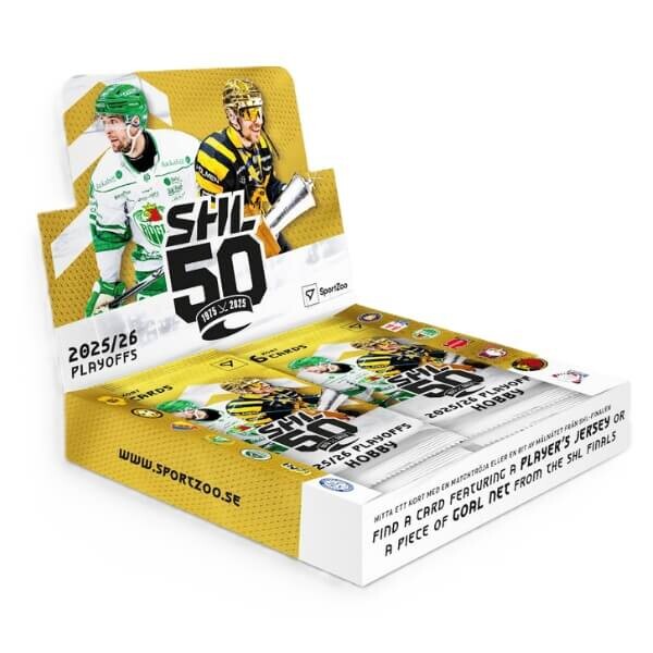 Sportzoo 2025-2026 Svenska hockeyligan SHL Playoffs Hobby Box - hokejové karty