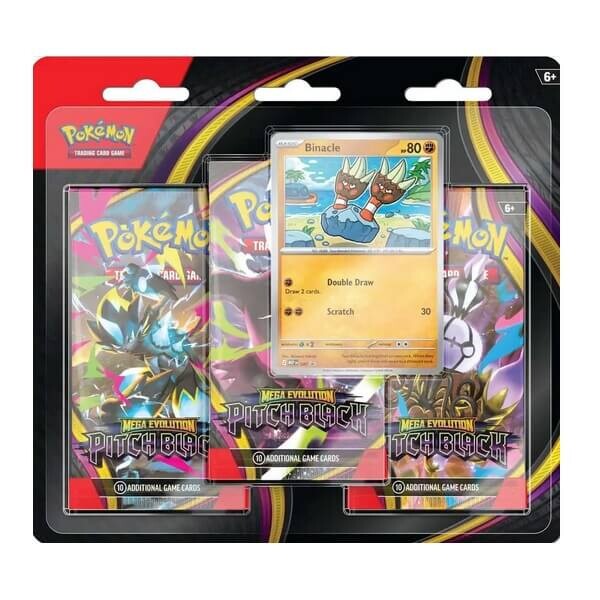 Nintendo Pokémon Pitch Black 3 Pack Blister - Binacle