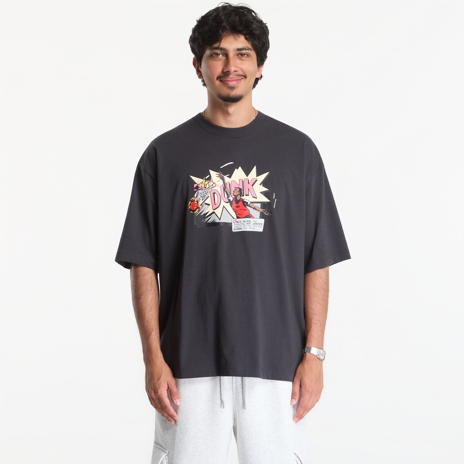 Tričko Jordan Brooklyn Men's T-Shirt Off Noir XXL