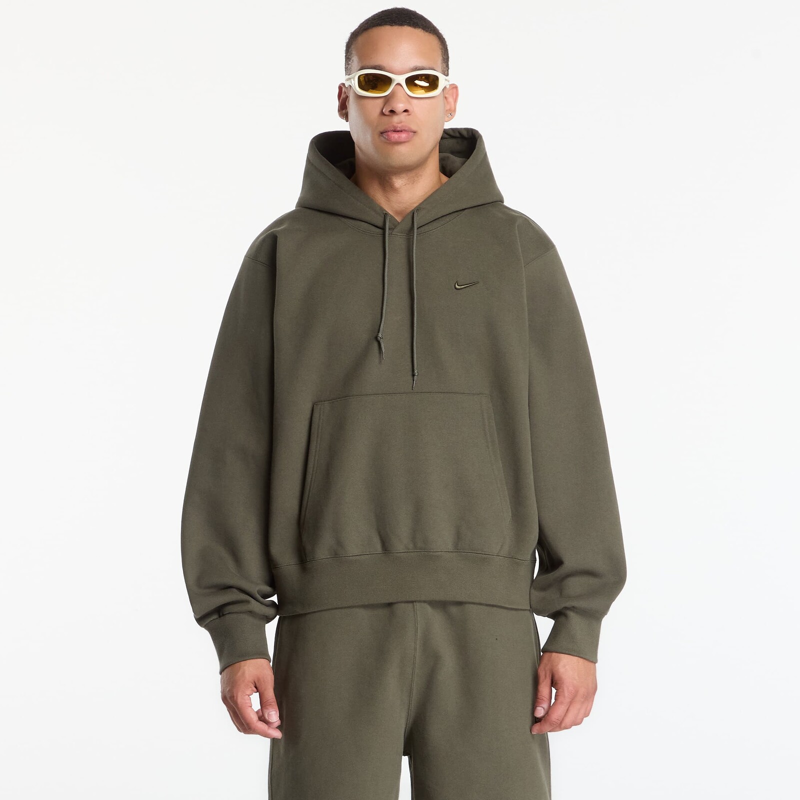 Mikina Nike Men's Fleece Hoodie Cargo Khaki M