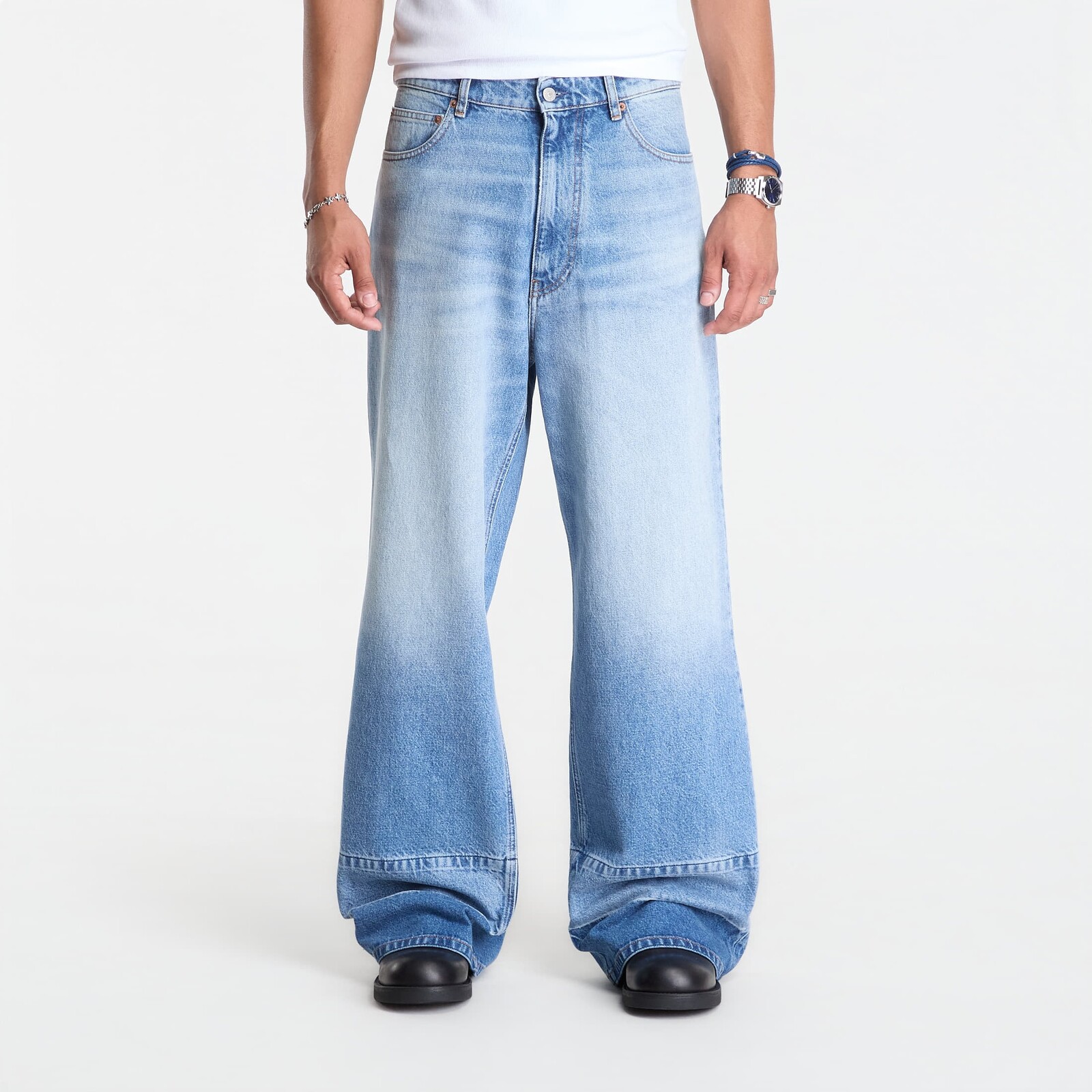Džínsy MM6 Pants 5 Pockets Light Grey 31