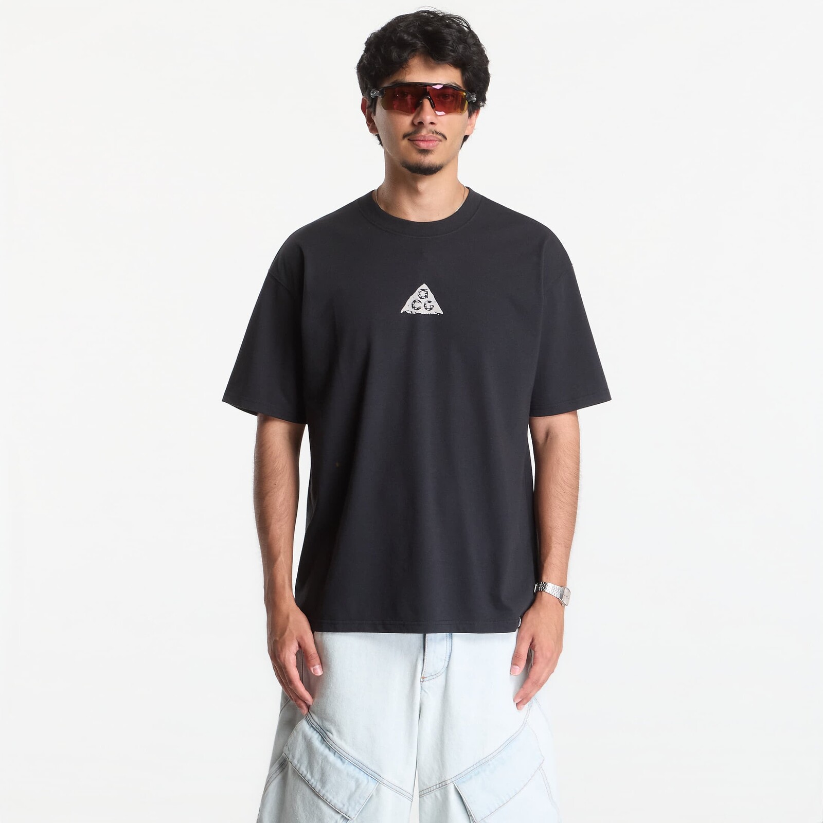 Tričko ACG Men's Dri-FIT T-Shirt Black/ Lt Orewood Brn XL