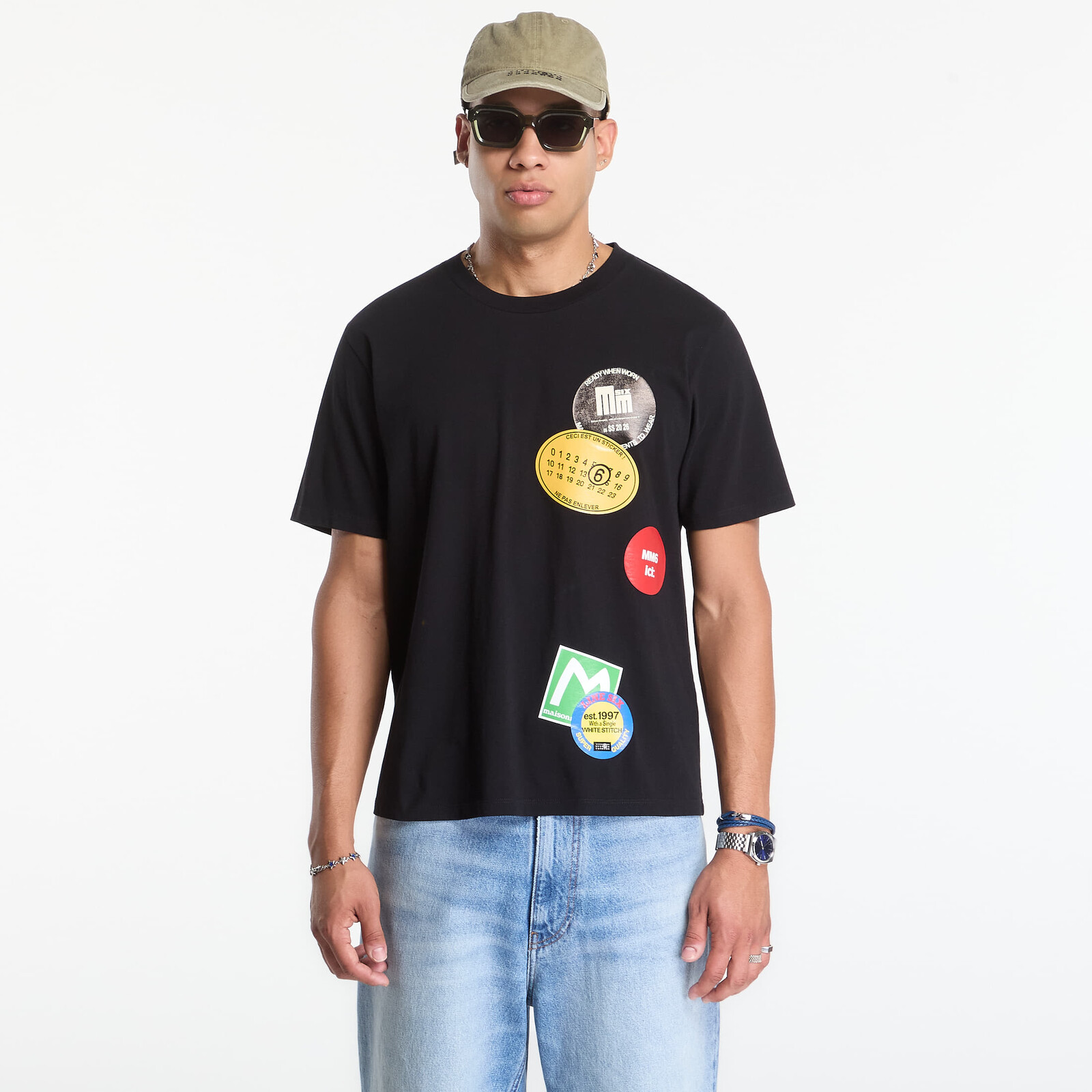 Tričko MM6 T-Shirt Black M