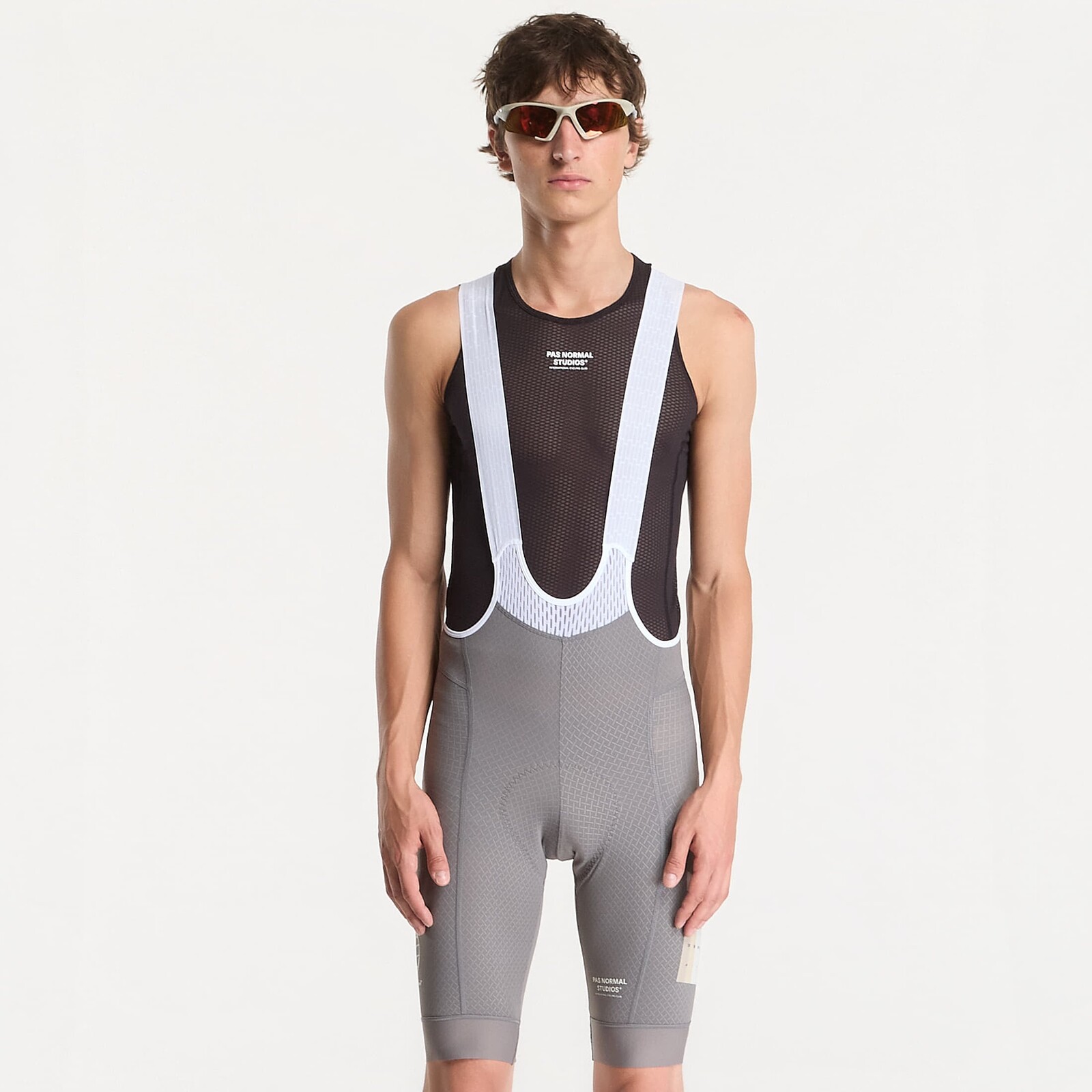 Šortky Pas Normal Studios Mechanism Logo Bibs Medium Grey XL