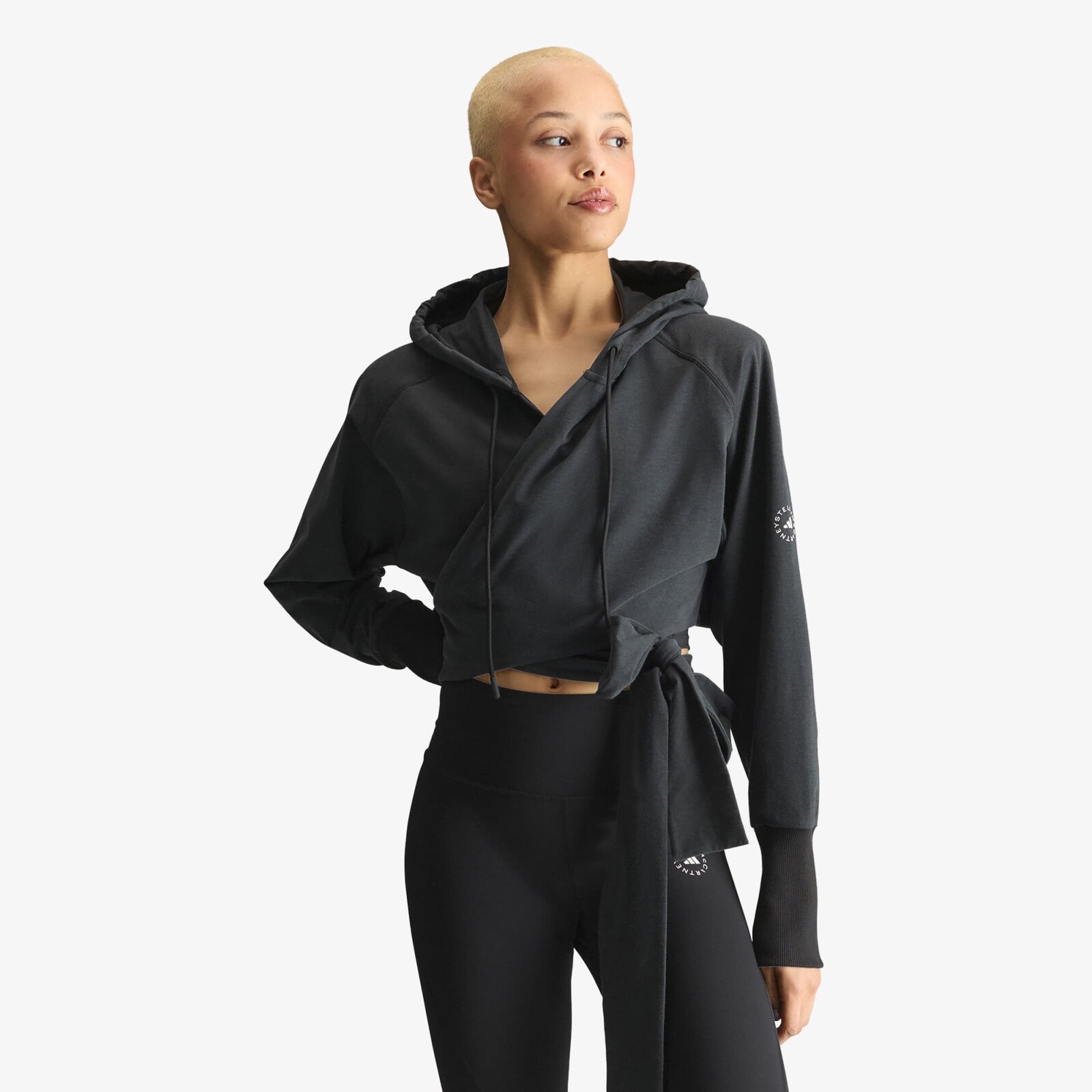 Mikina adidas x Stella McCartney Wrap Hoodie Black L