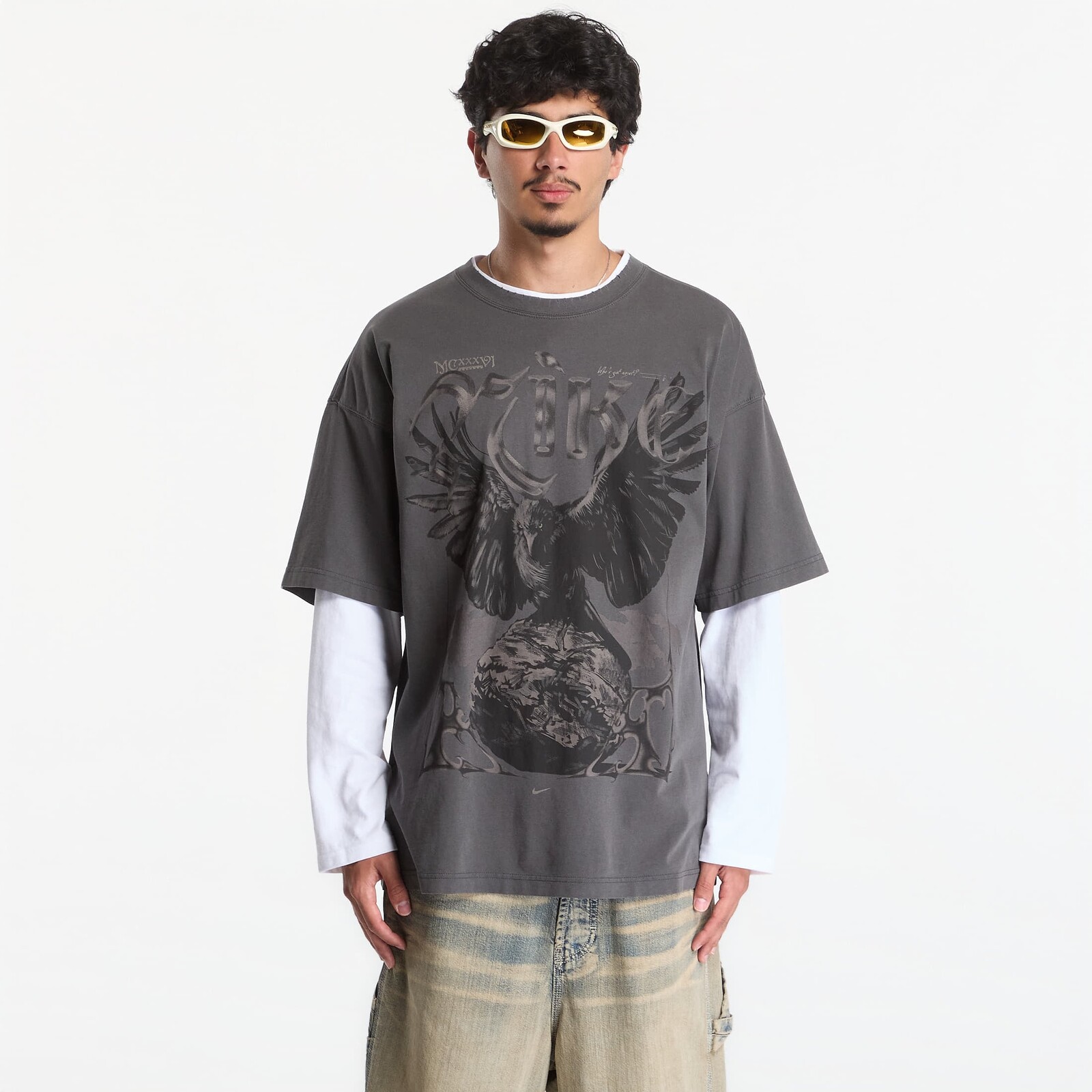 Tričko Nike Men's Basketball Oversized T-Shirt Black XL