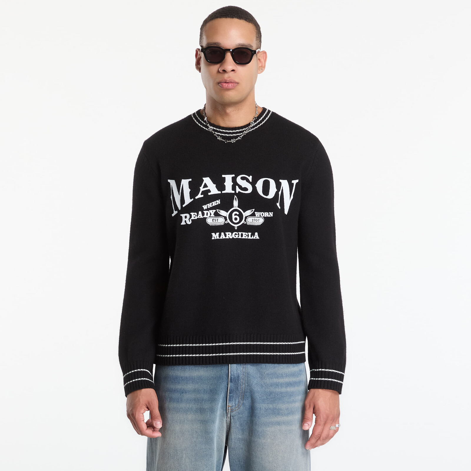 Mikina MM6 Crewneck Black M
