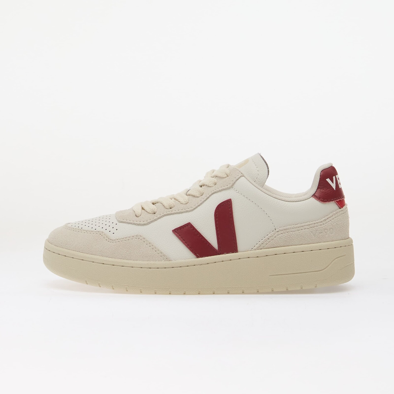 Tenisky Veja V-90 O.T. White/ Marsala/ Natural EUR 37