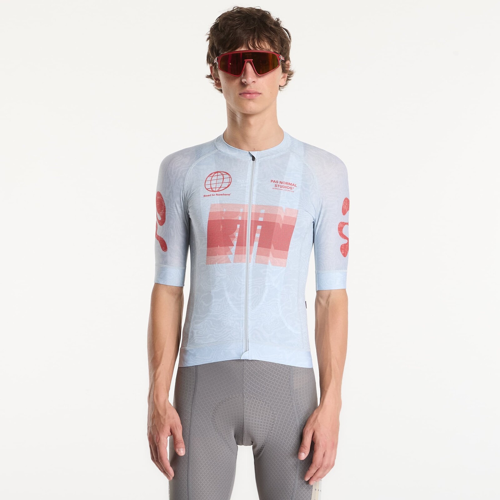 Dres Pas Normal Studios Mechanism Logo Jersey AOP RTN Light Aqua L