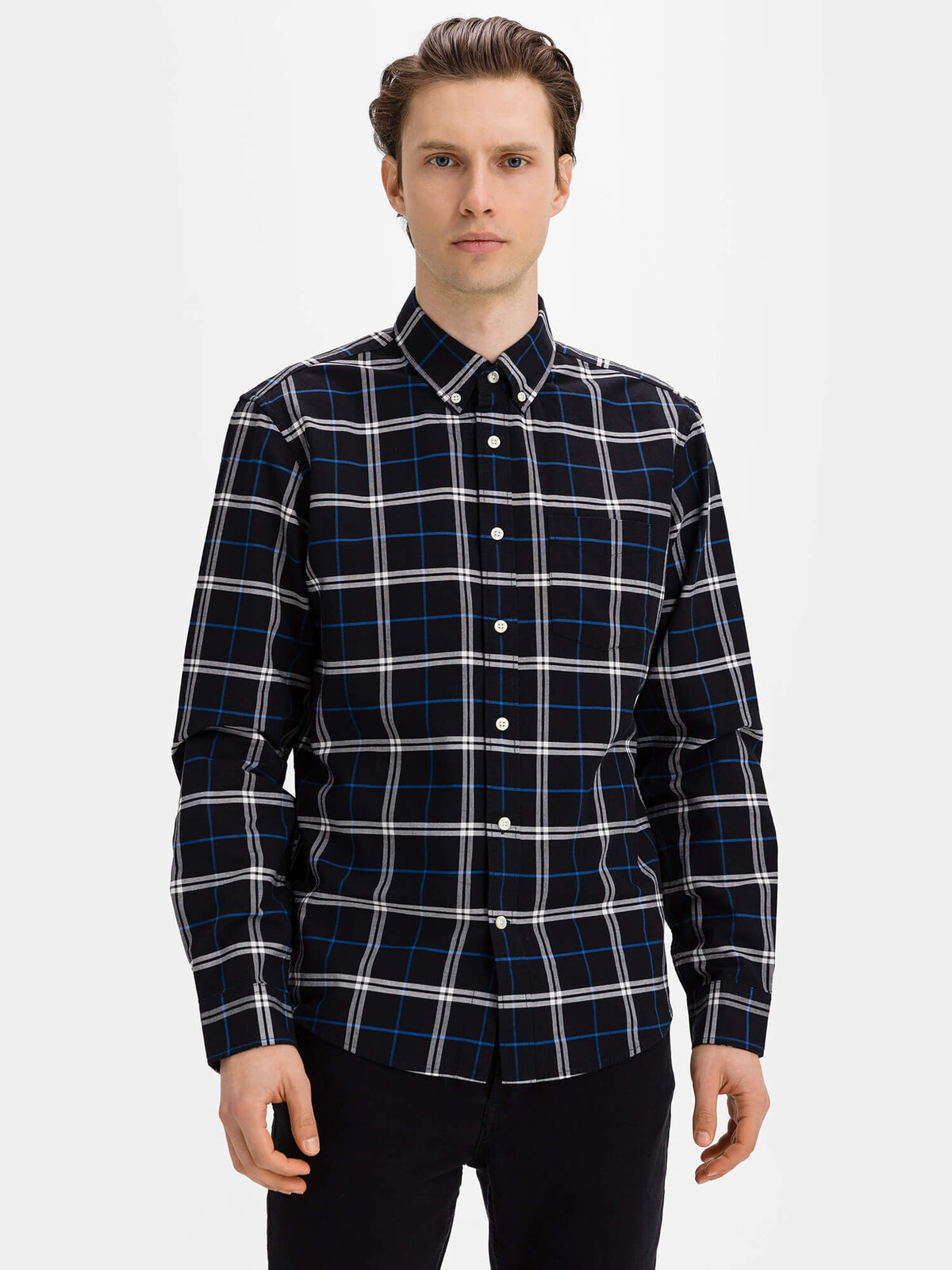 GAP Shirt v-hol 20 untucked ls oxford - Mens